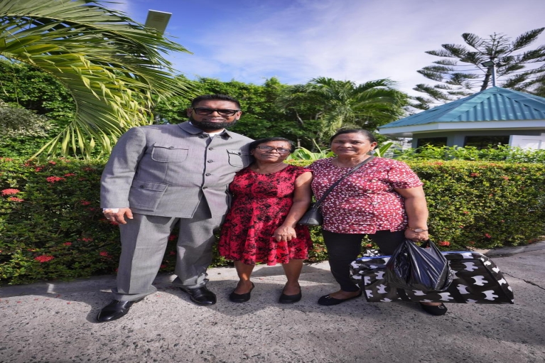 His Excellency President Dr Irfaan Ali held a social for senior citizens of Region Three at his private residence in Leonora, West Coast Demerara.